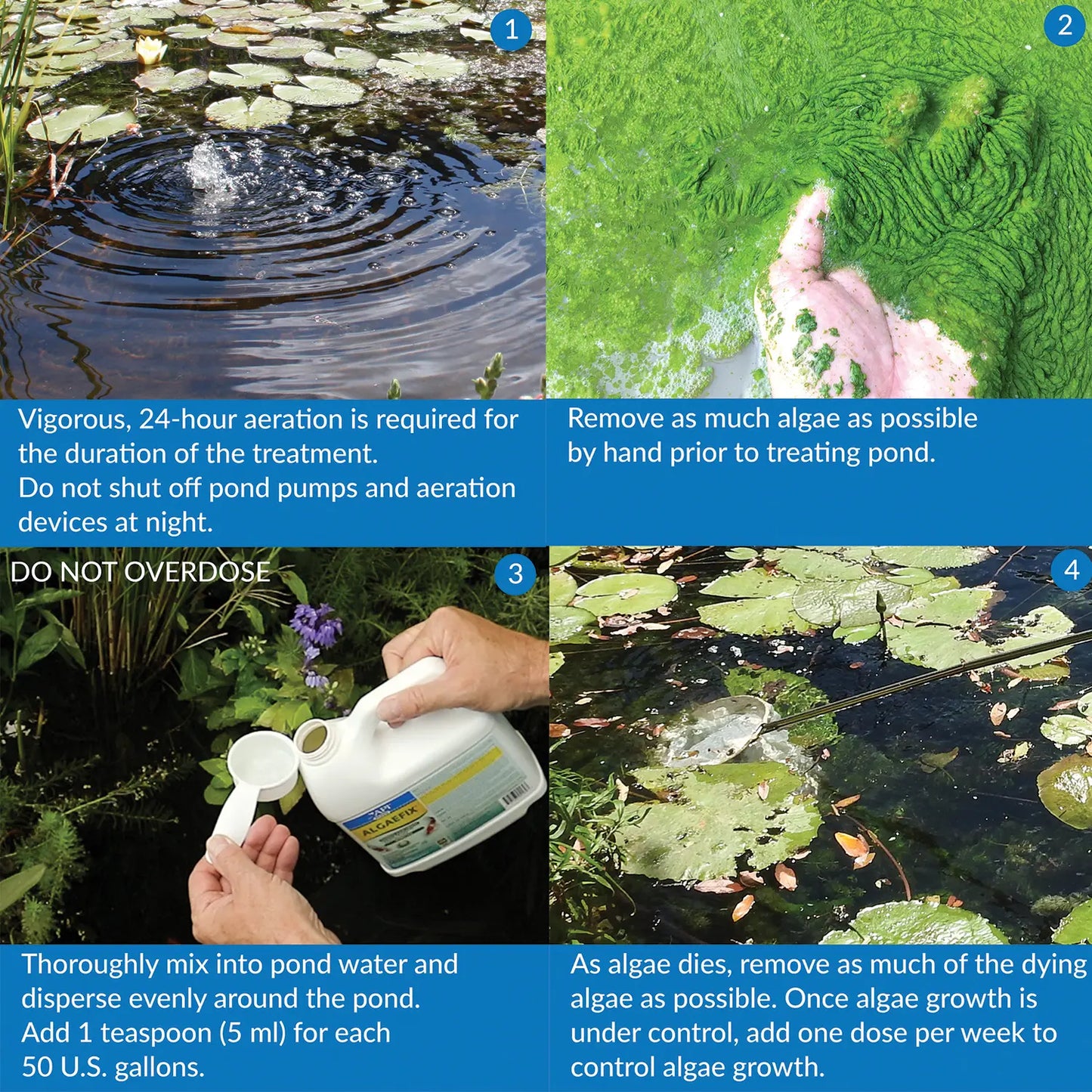 Usage 2 of API Pond AlgaeFix Algae Control Solution 8-oz