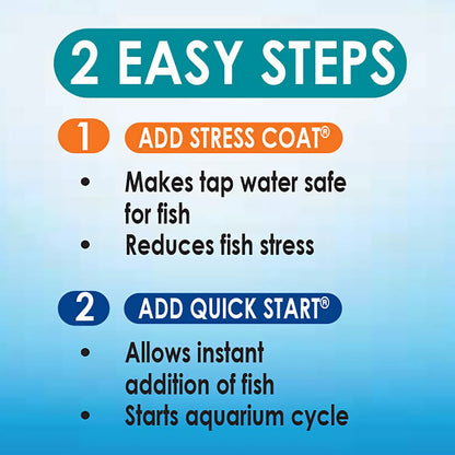 Usage of API Stress Coat & Quick Start Aquarium Start Up Pack 2 Count 1-oz