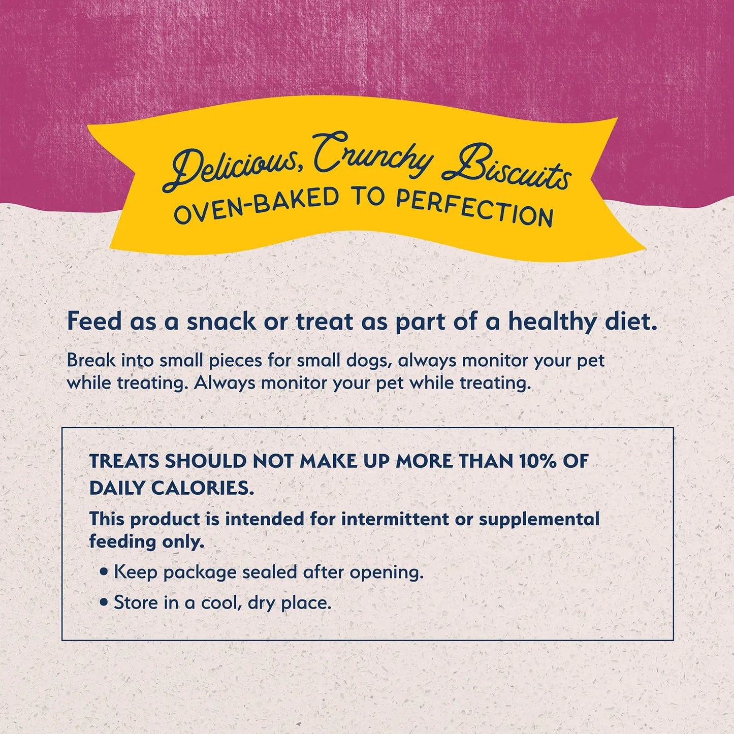 Usages Directions of Natural Balance Pet Foods Rewards Bite-Size Crunchy Biscuits Small Breed Dog Treats Venison 8-oz