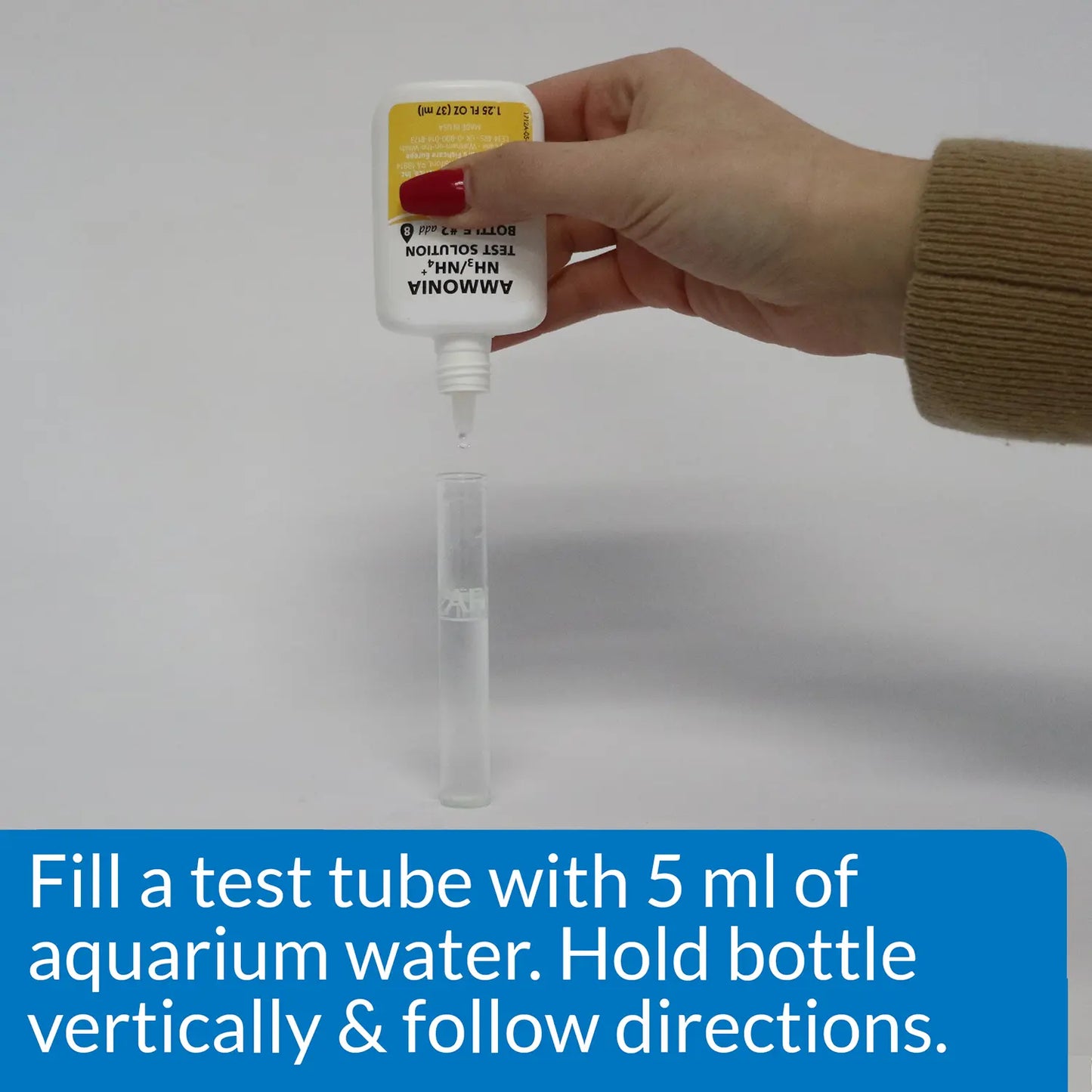 Usages Directions  of API Ammonia Test Kit for Freshwater & Saltwater Aquarium 130 Count