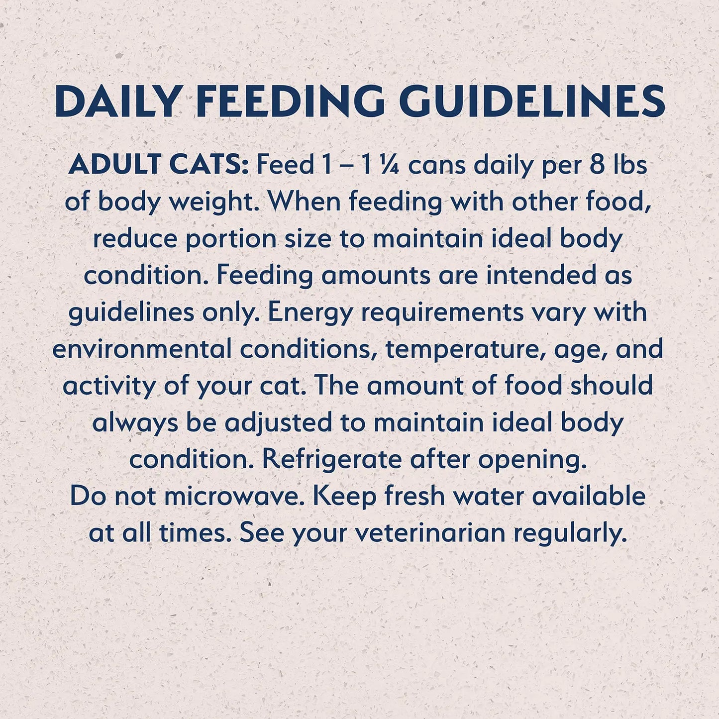 Feeding Guidelines of Natural Balance Pet Foods Original Ultra Indoor Canned Cat Food Chicken Formula 5.5-oz