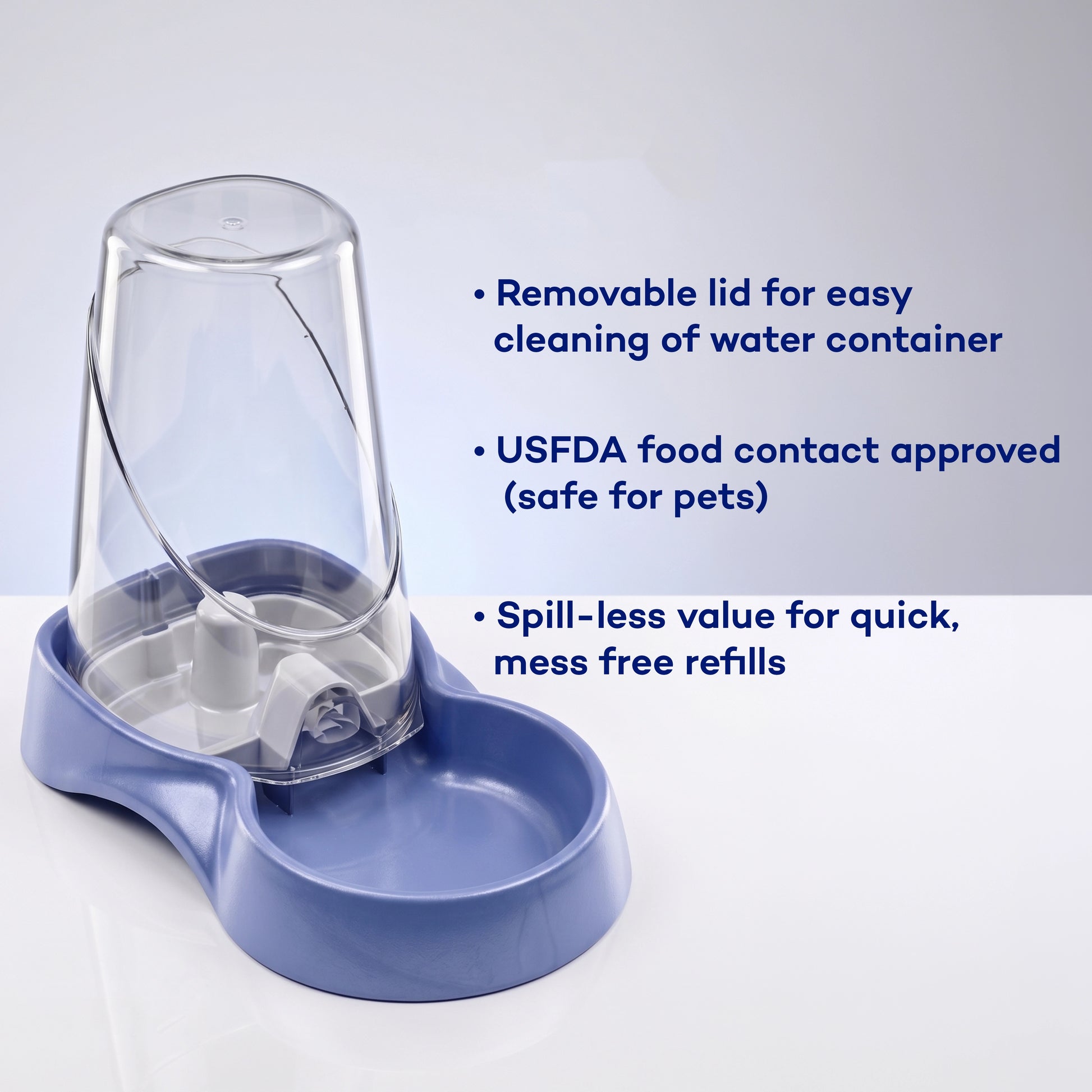 Features of Van Ness Plastics Auto Pet Waterer Assorted Small 3 Liter