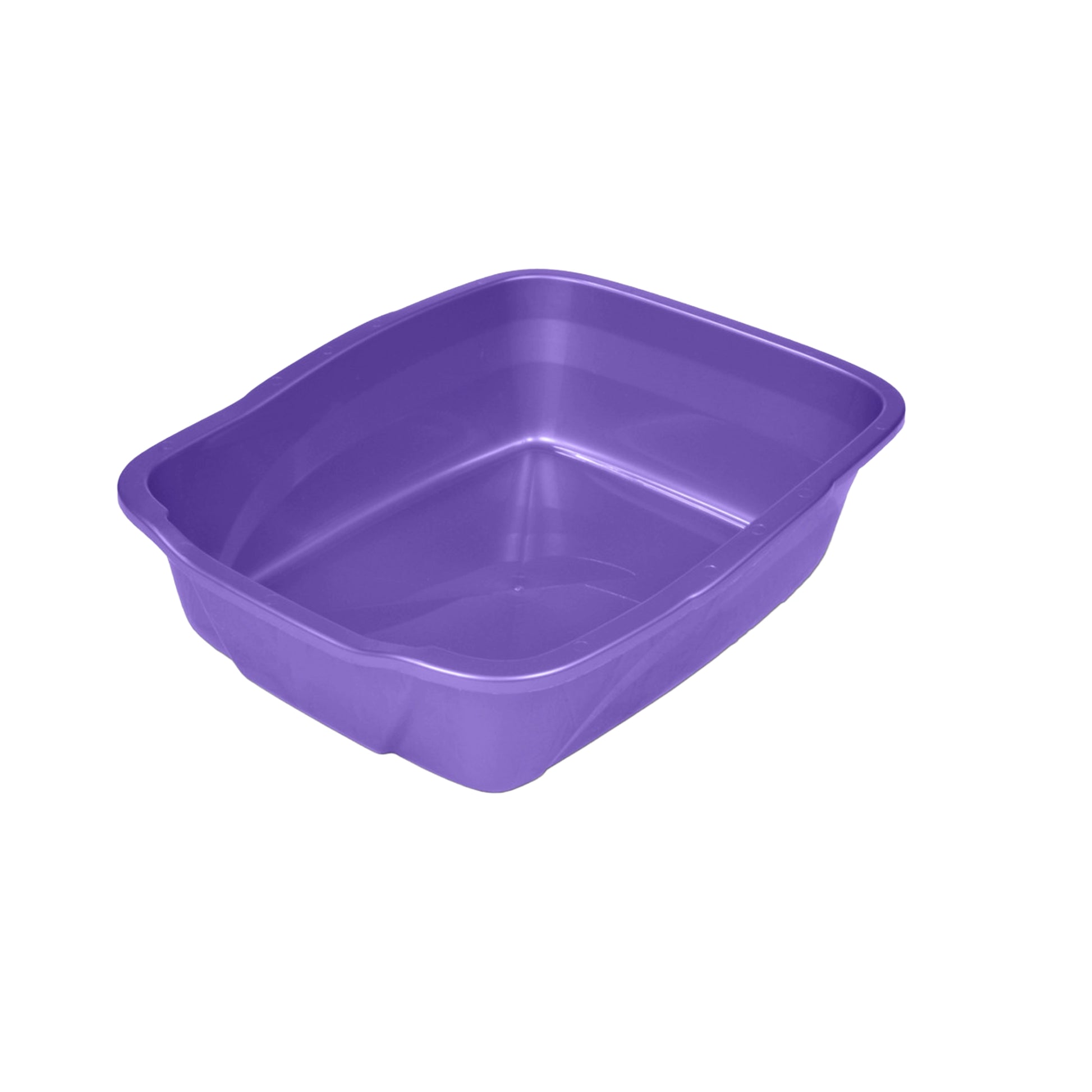 Front 3 of Van Ness Plastics Cat Litter Pan Assorted Large
