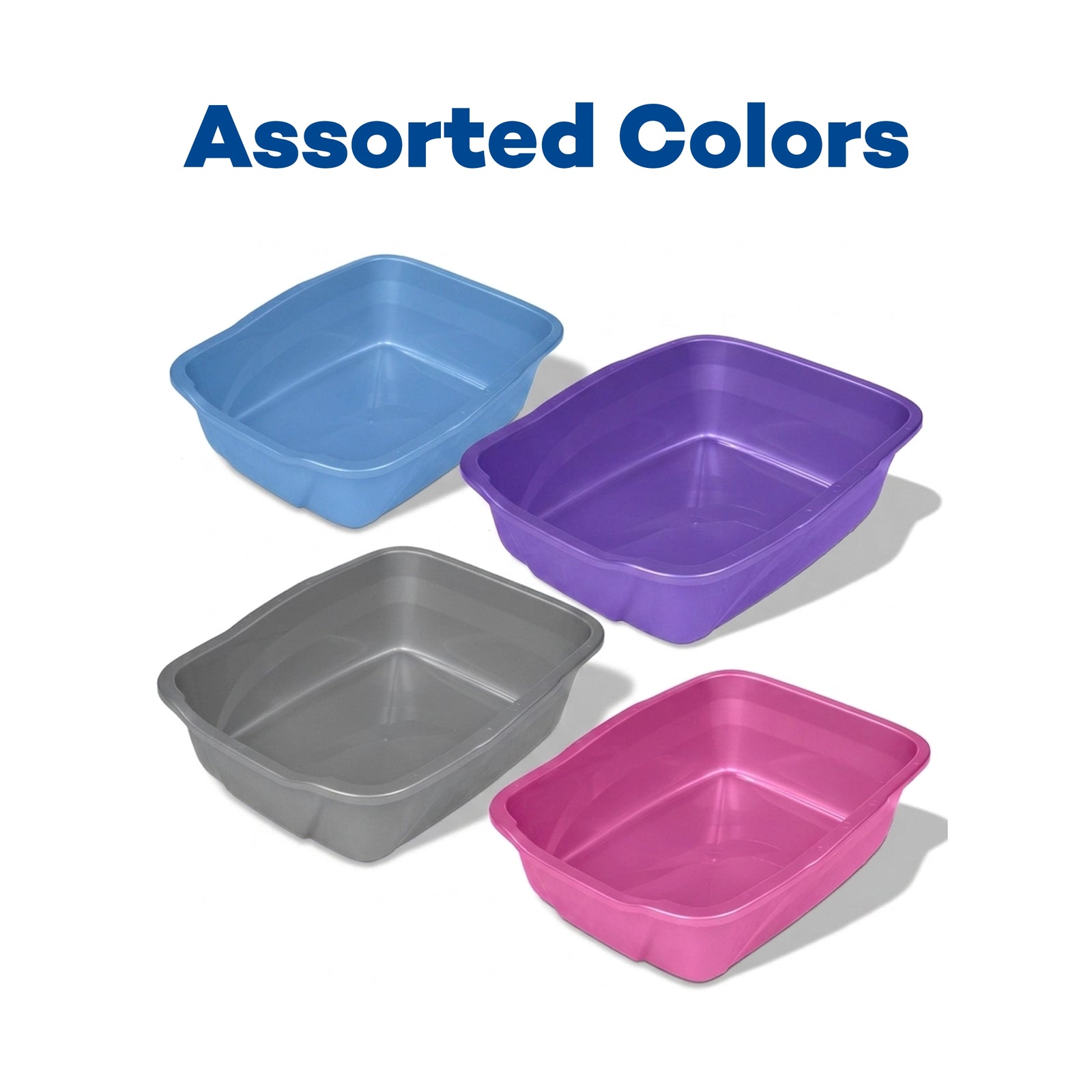 Front of Van Ness Plastics Cat Litter Pan Assorted Small