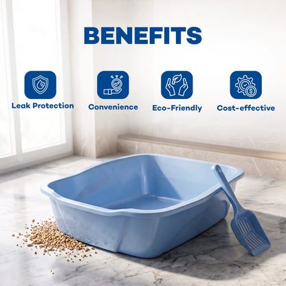 Benefits of Van Ness Plastics Cat Litter Pan Assorted Large