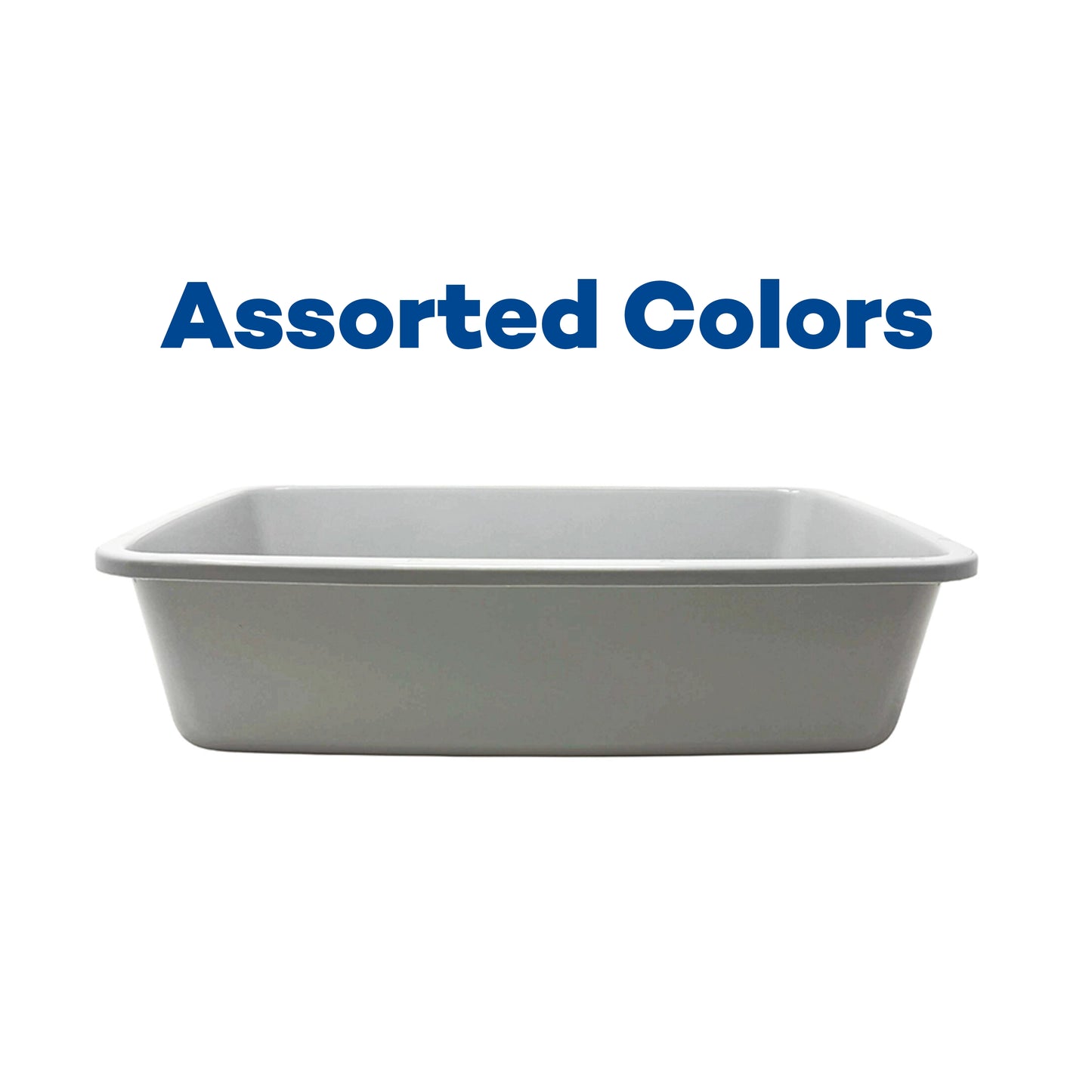 Front of Van Ness Plastics Cat Litter Pan Assorted Medium