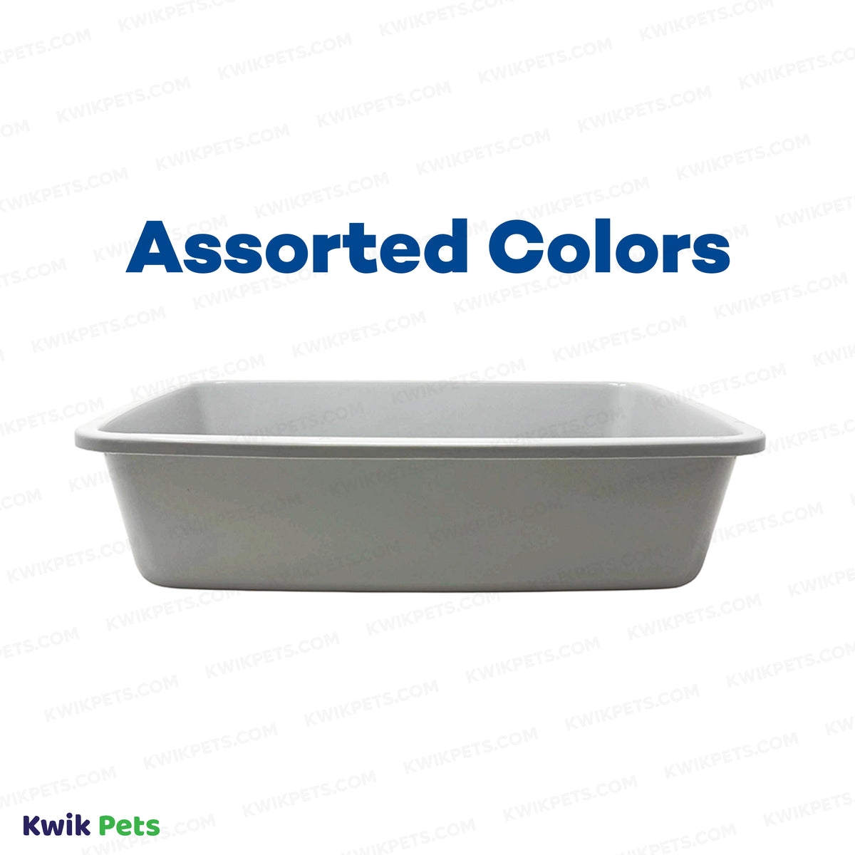 Assorted Colors of Van Ness Plastics Cat Litter Pan Assorted Medium