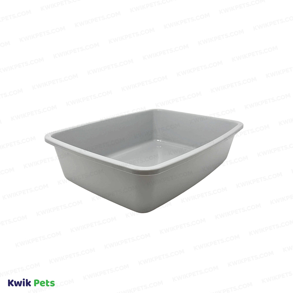 Front 3 of Van Ness Plastics Cat Litter Pan Assorted Medium
