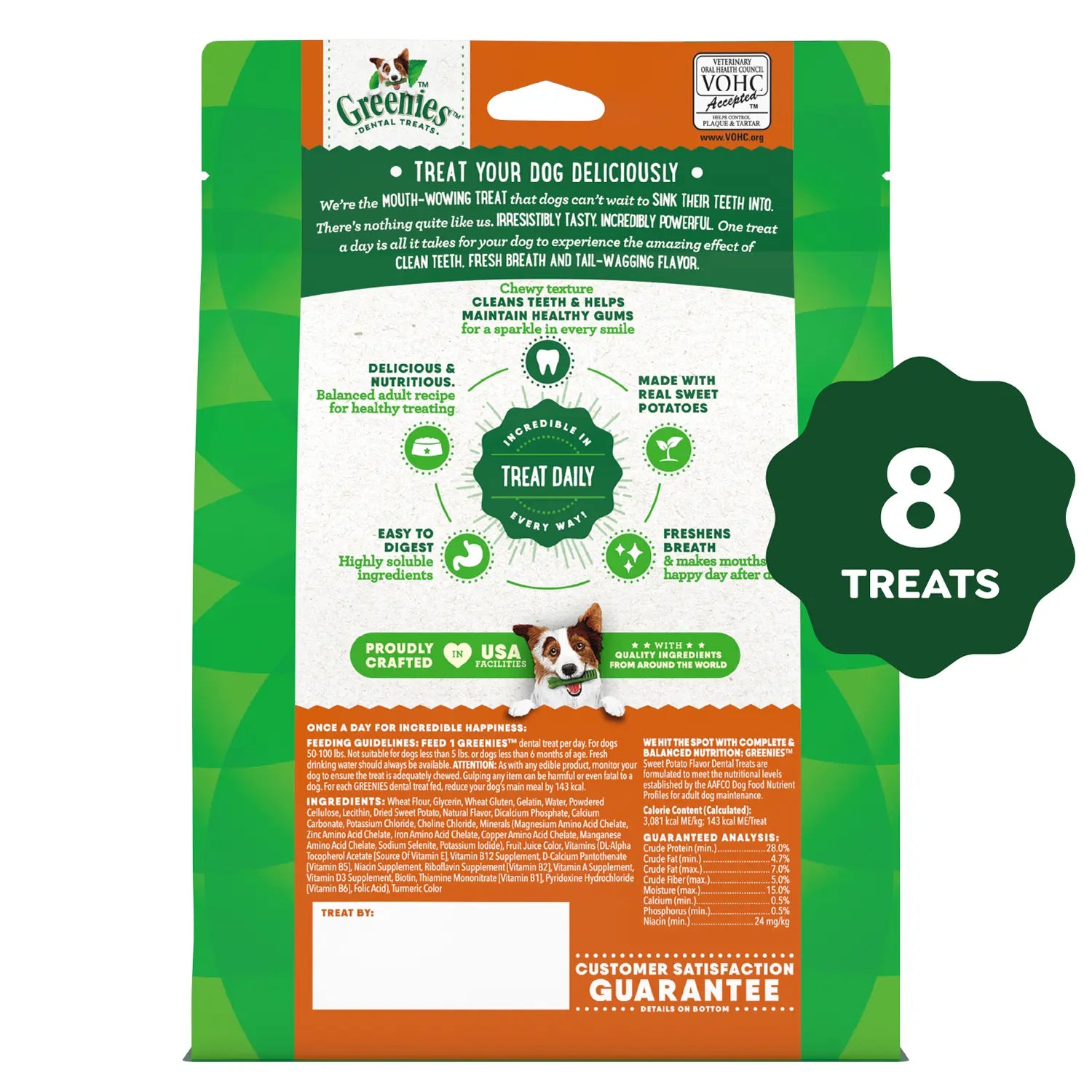Back 2 of Greenies Sweet Potato Dog Dental Treats Large 12-oz 8 Count