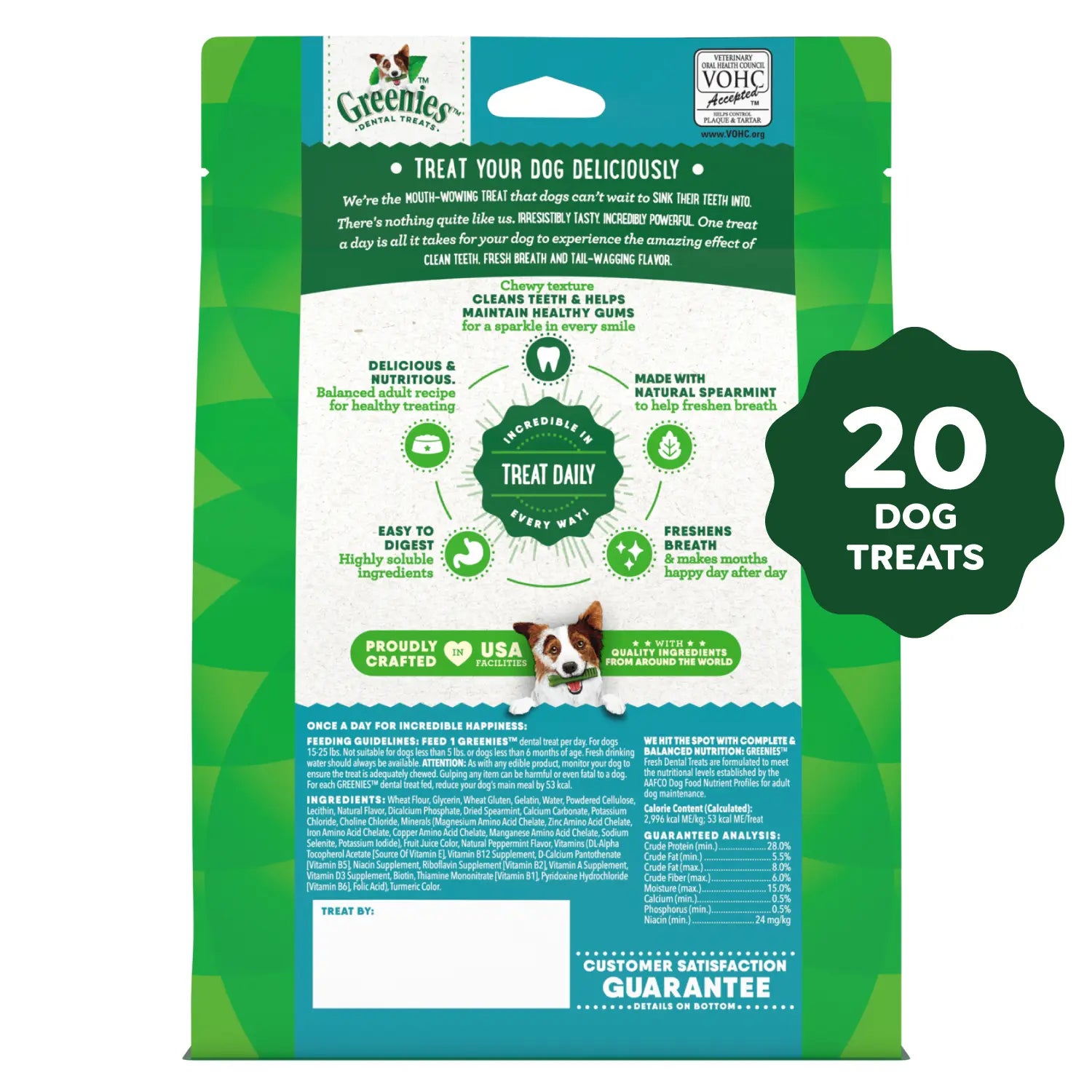  Back 2 of Greenies Fresh Dog Dental Treats Petite 12-oz 20 Count