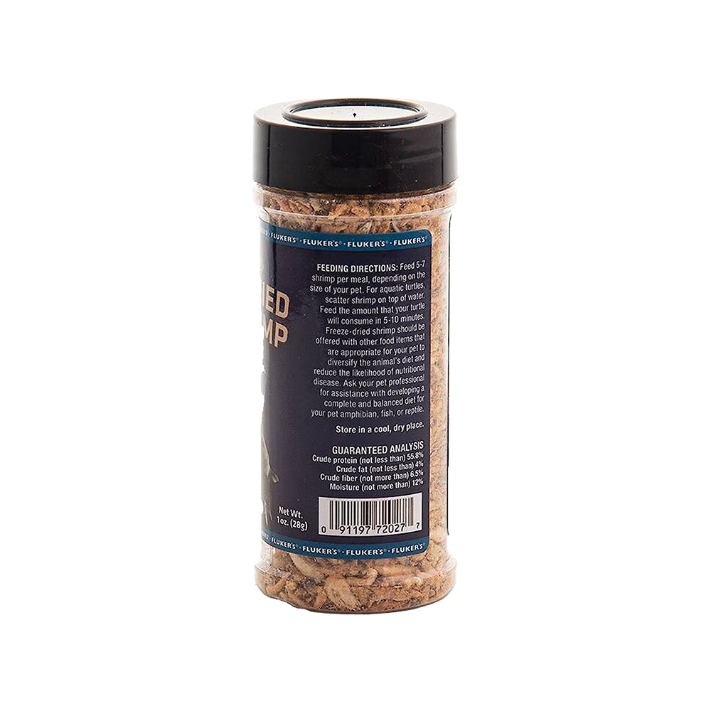 Back of Fluker's Freeze-Dried River Shrimp Reptile Food 1-oz