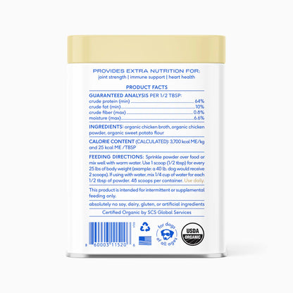 Native Pet Organic Chicken Bone Broth Powder Grain-Free Dog Food Topper 5.75-oz, Kwik Pets