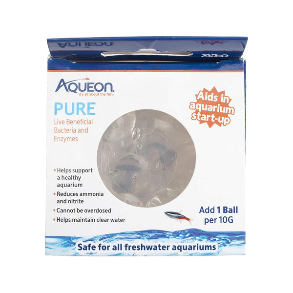 Aqueon Pure Live Beneficial Bacteria & Enzymes Ball 10-gal 24 Count