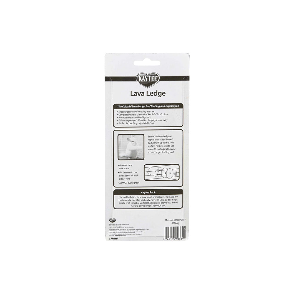 Kaytee Lava Ledge Chew Toy Assorted 6 in X 2.6 in X 1.25 in, Kwik Pets