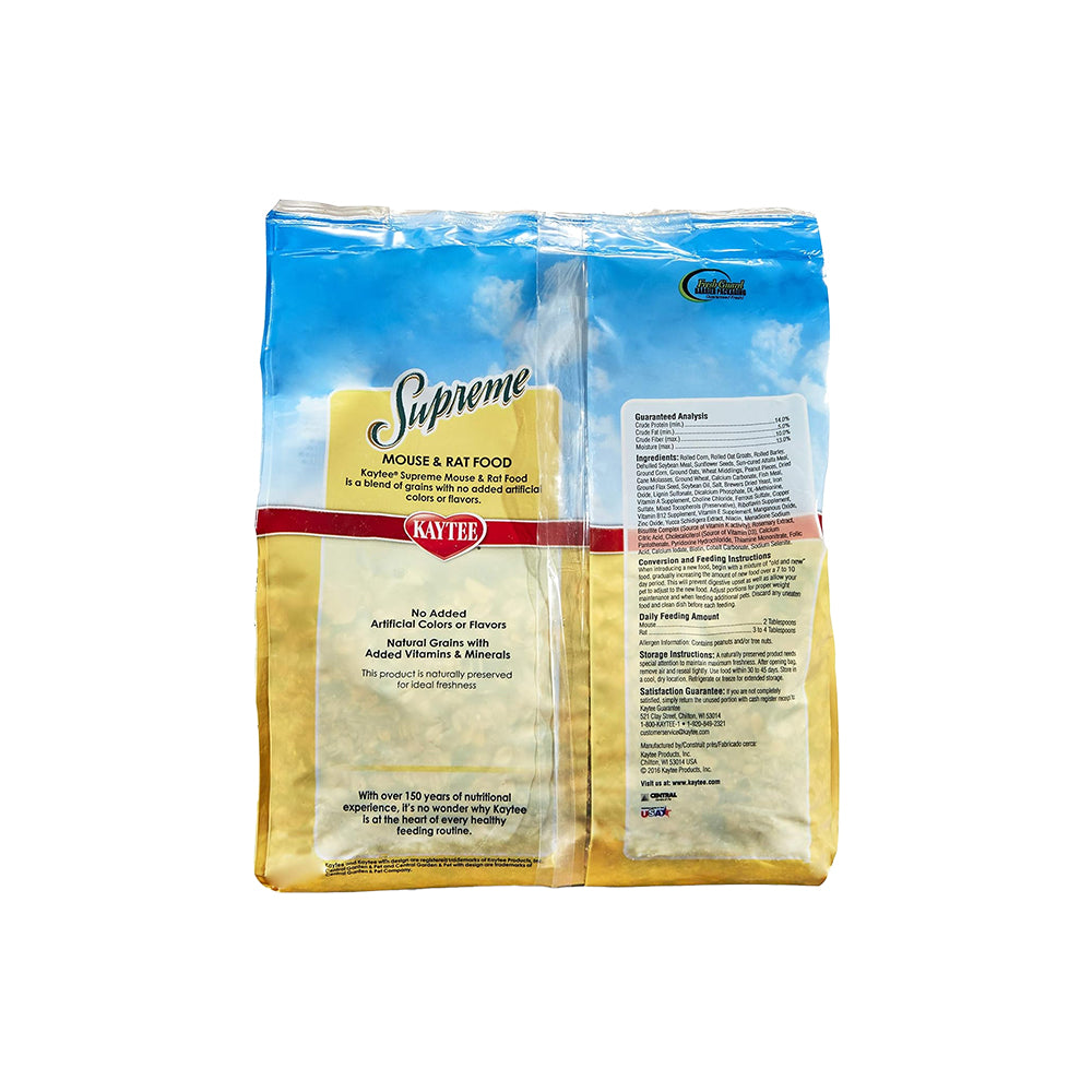 Kaytee Supreme Mouse & Rat Food 4-lb, Kwik Pets