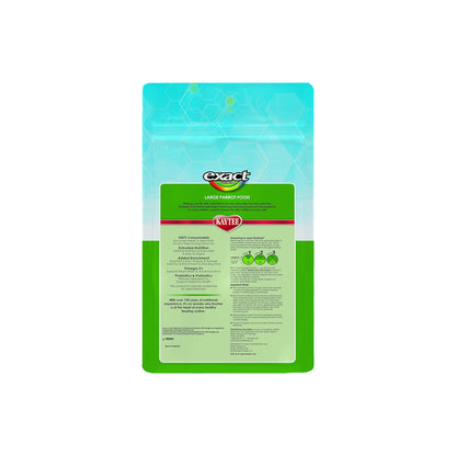Back of Kaytee Exact Rainbow Large Parrot Food 4-lb