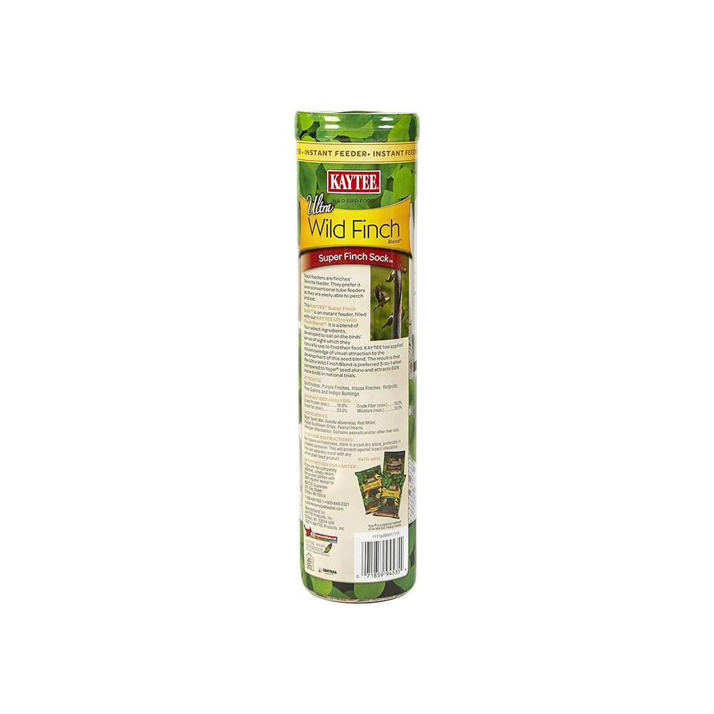 Kaytee Ultra Wild Finch Blend Sock Wild Bird Food 25-oz, Kwik Pets