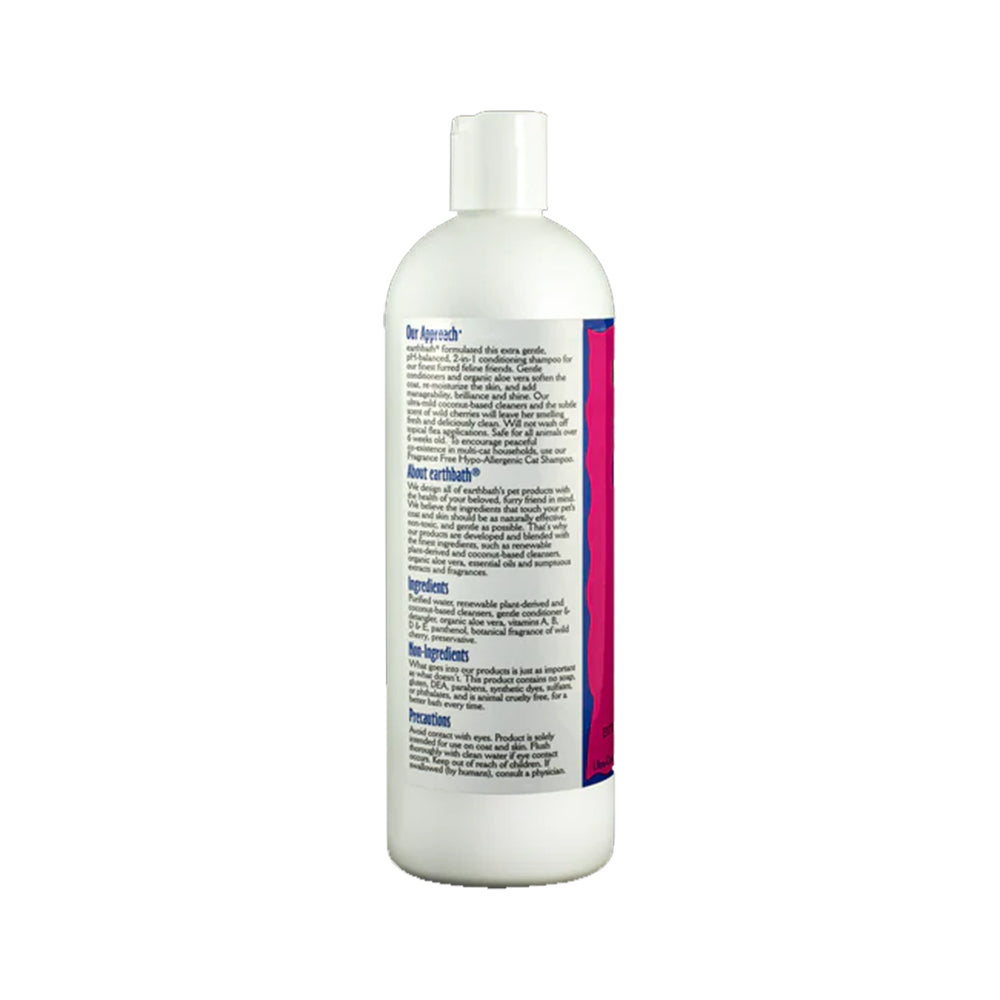 Earthbath 2-in-1 Conditioning Shampoo for Cats Light Wild Cherry 16-oz