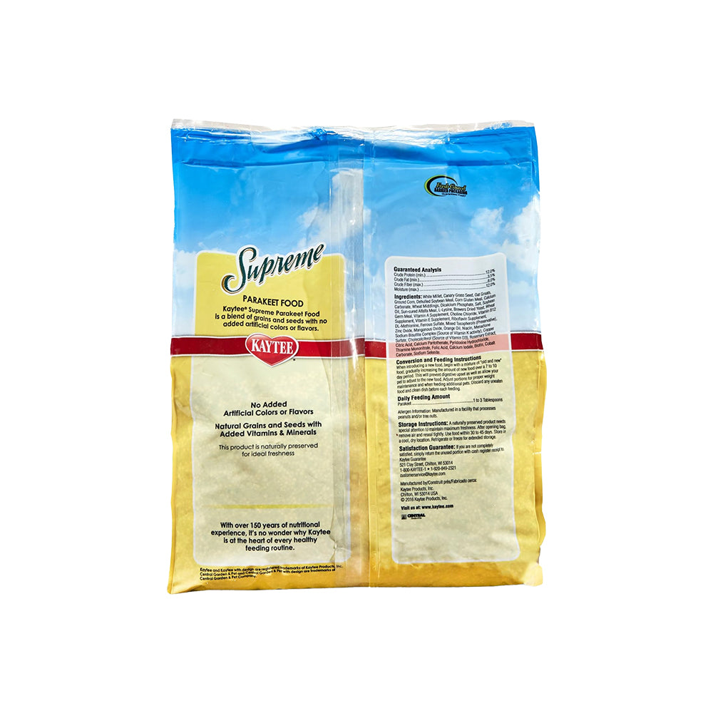 Kaytee Supreme Parakeet Food 5-lb, Kwik Pets
