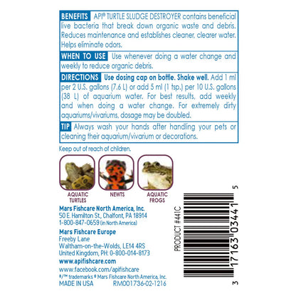 Back of API Turtle Sludge Destroyer 4-oz