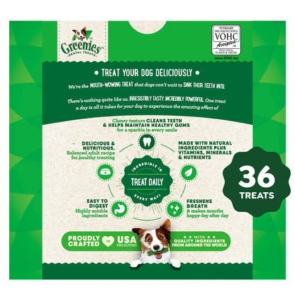 Back 2 of Greenies Original Dog Dental Treats Regular 36-oz 36 Count