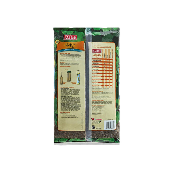 Back of Kaytee Nyjer Seed Wild Bird Food 8-lb