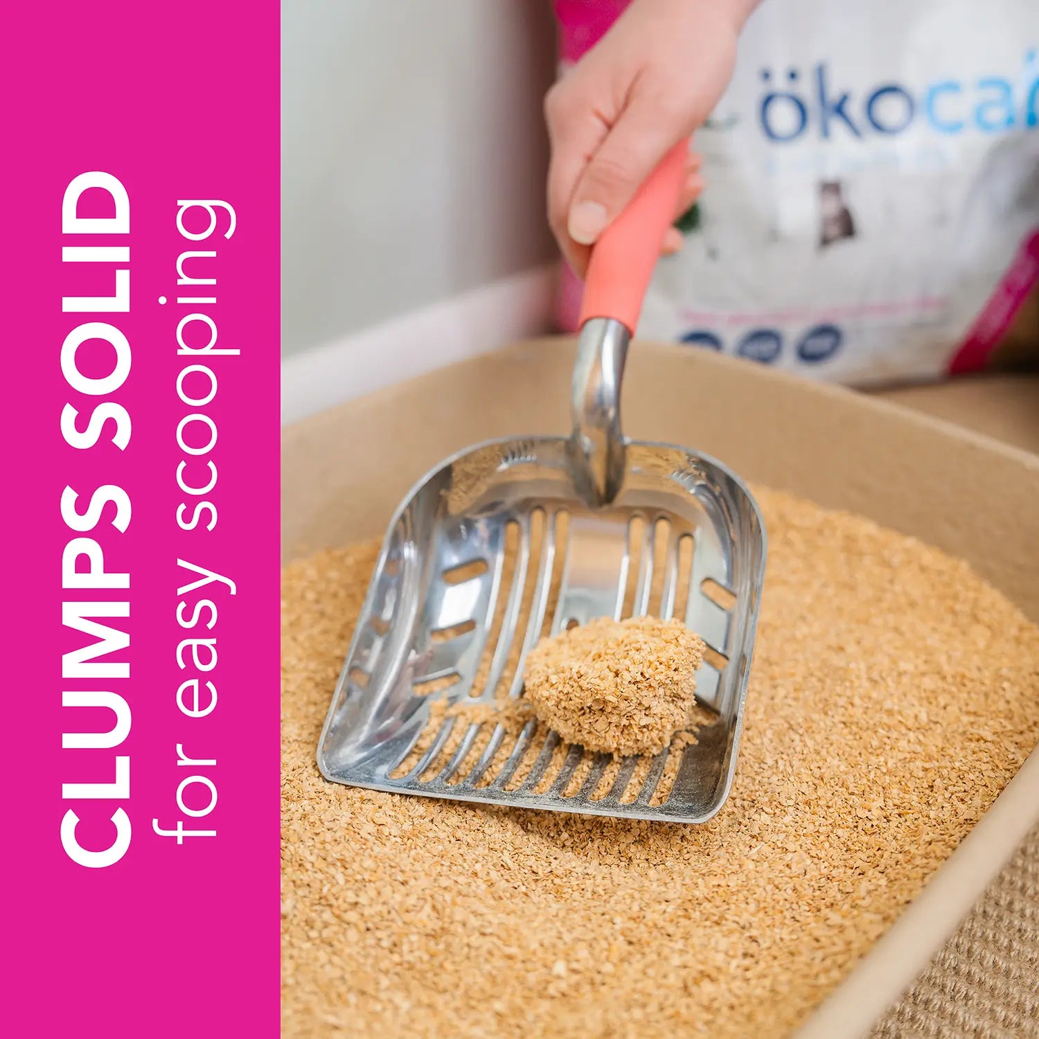 Benefits 3 of Okocat Super Soft Clumping Wood Cat Litter 10.6-lb
