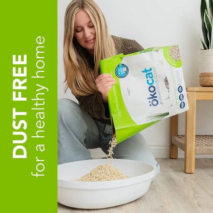 Benefits 4 of Okocat Dust Free Non-Clumping Paper Pellet Cat Litter 8-lb
