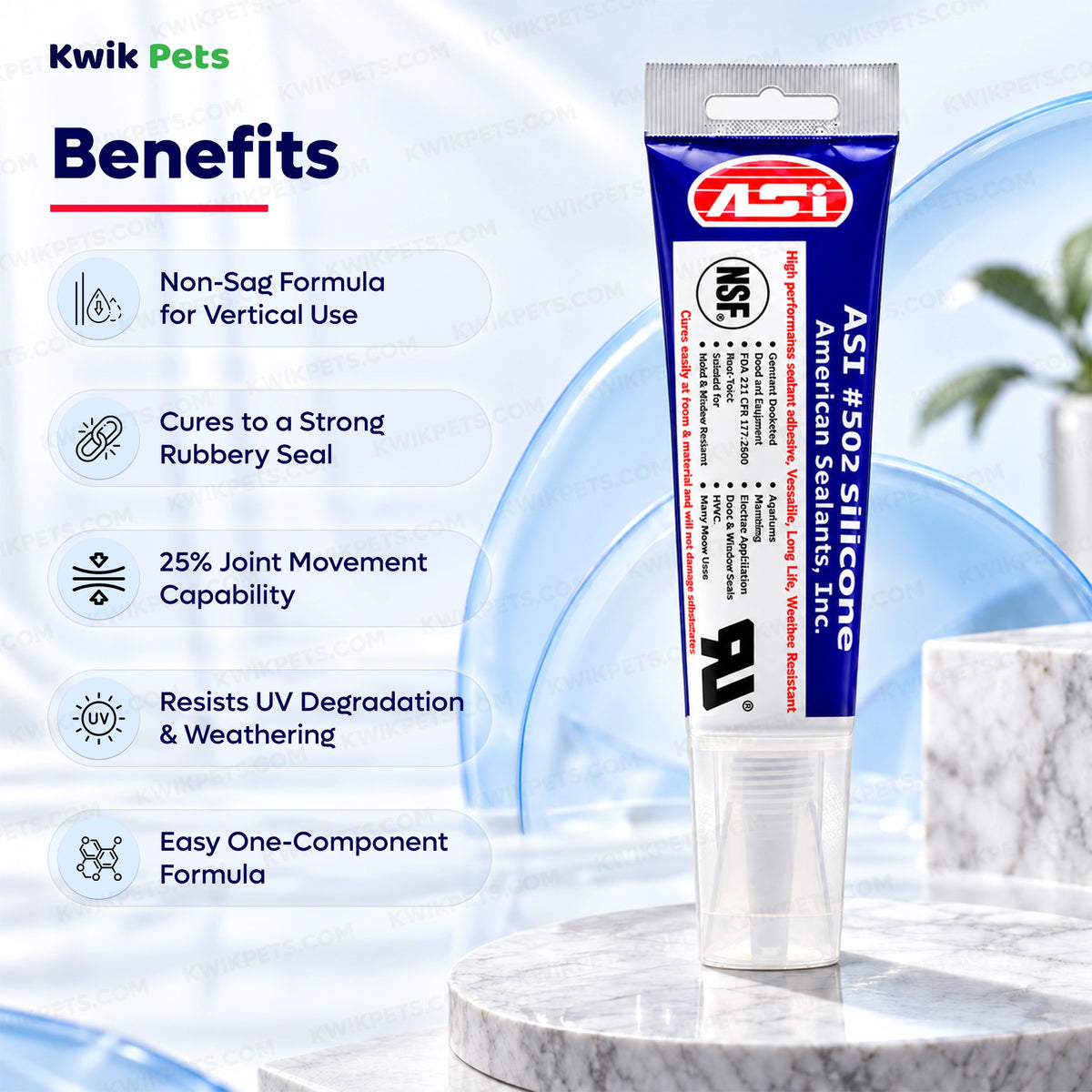 Benefits of ASI 502 Food Grade White Silicone Sealant Tube 2.8-oz