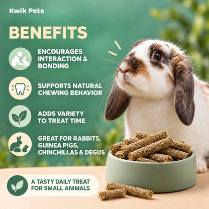 Benefits of Science Selective Garden Sticks with Pea & Mint Rabbit Treats 2.1-oz