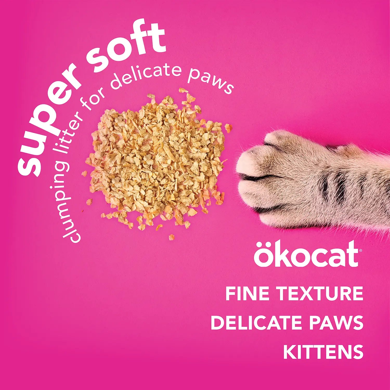 Benefits of Okocat Super Soft Clumping Wood Cat Litter 10.6-lb