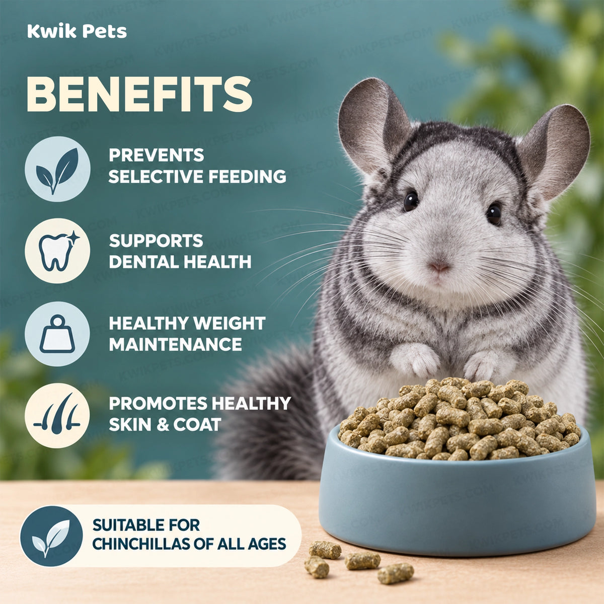 Benefits of Science Selective Chinchilla Food 4-lb