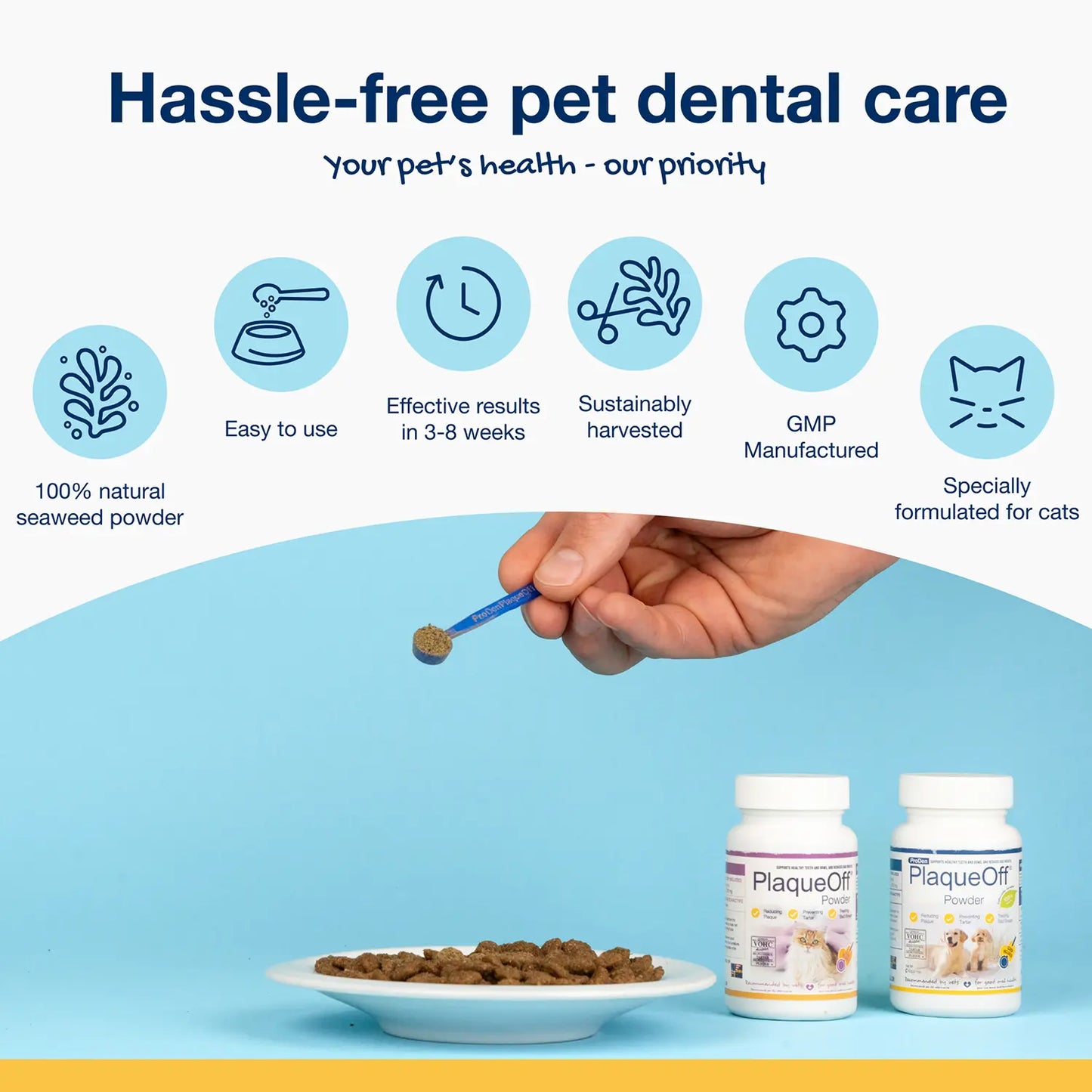 Benefits of NaturVet Proden PlaqueOff Powder for Cats 40g