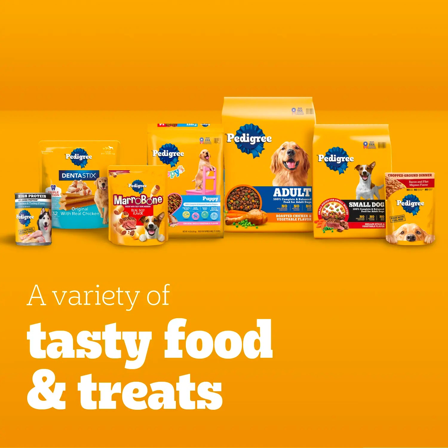 Product Family of Pedigree MarroBone Biscuit Dog Treats Beef Mini 15-oz