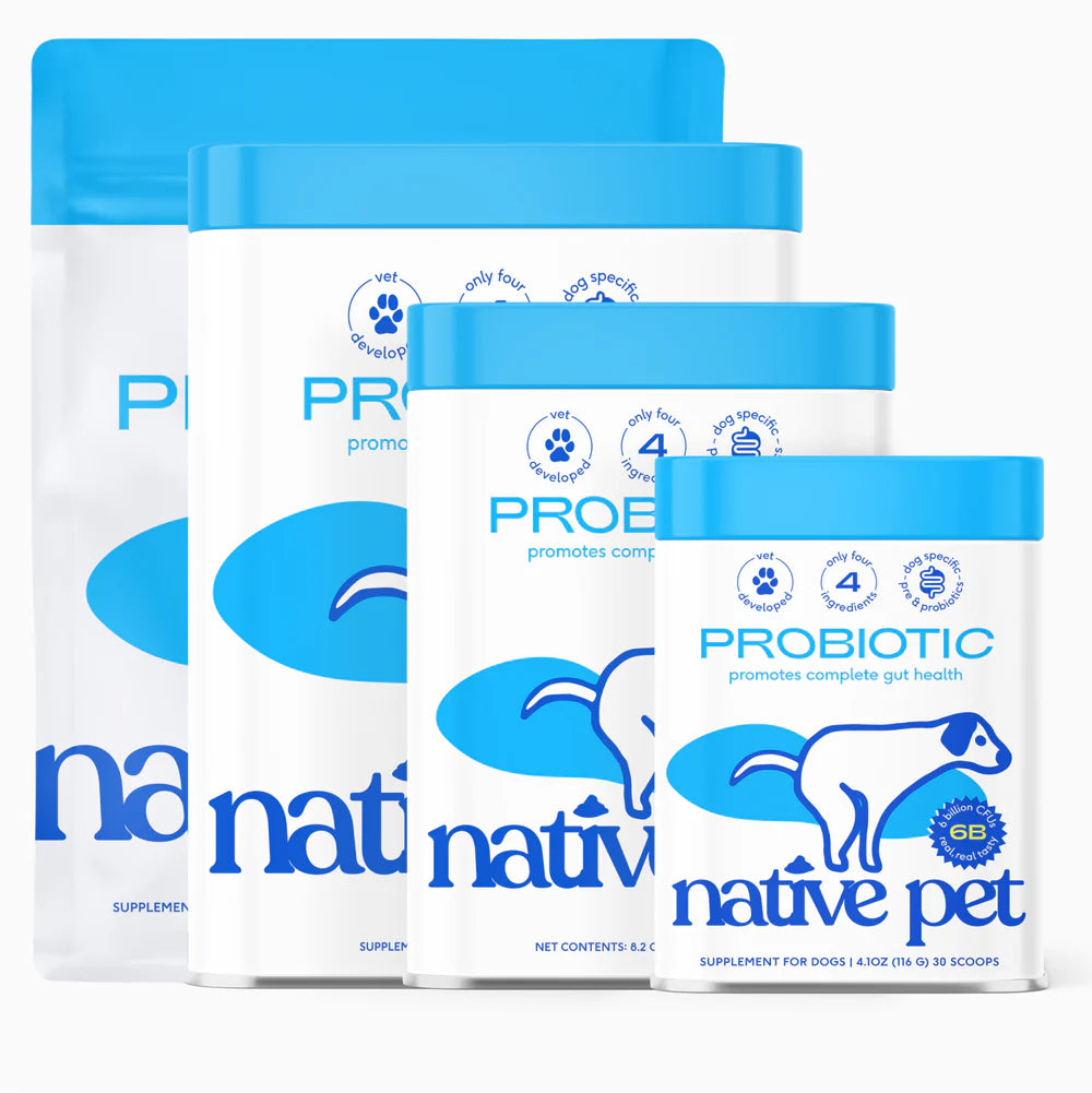 Native Pet Probiotic Vet-Formulated Powder Digestive Supplement for Dogs 4.1-oz, Kwik Pets
