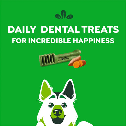 Features of Greenies Sweet Potato Dog Dental Treats Large 12-oz 8 Count