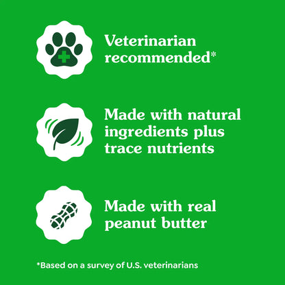 Features of Greenies Tablet Pill Pockets Dog Treats Peanut Butter 3.2-oz 30 Count
