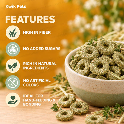 Features of Science Selective Meadow Loops with Timothy Hay & Thyme Rabbit Treats 2.8-oz