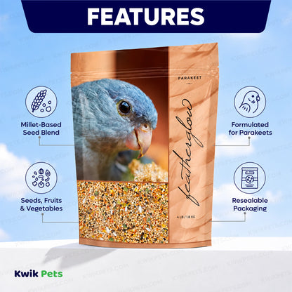 Features of Volkman Seed Company Featherglow Parakeet Treat 4-lb