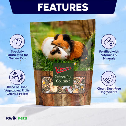 Features of Volkman Seed Company Small Animal Guinea Pig Gourmet Dry Food 4-lb