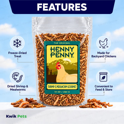 Features of Volkman Seed Company Shrimp & Mealworm Medley Chicken Treat 10-oz