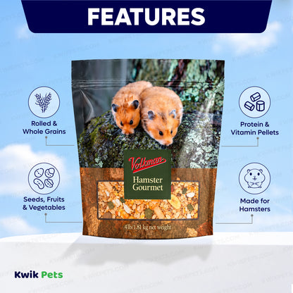Features of Volkman Seed Company Small Animal Hamster Gourmet Dry Food 4-lb