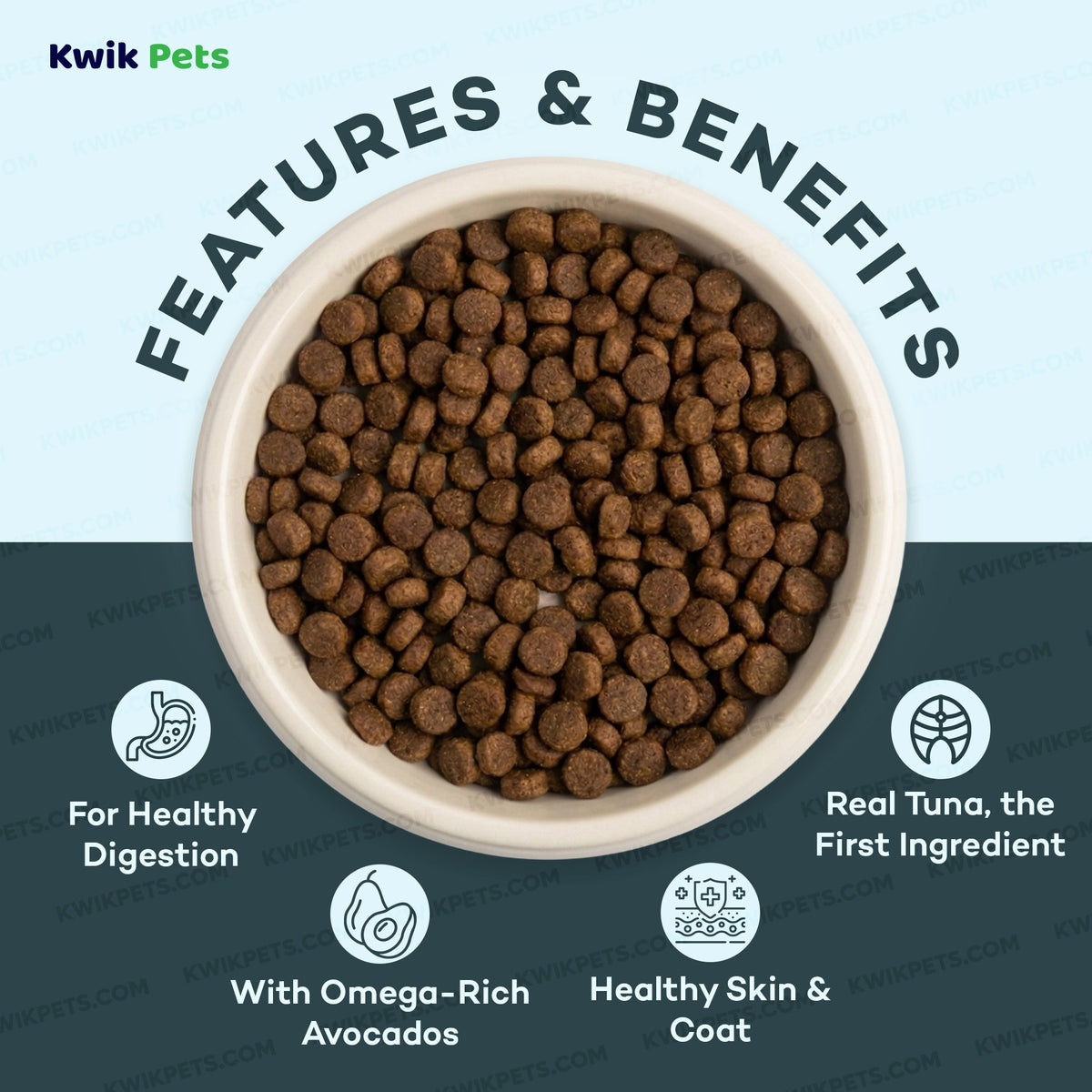 Features & Benefits of AvoDerm Natural Grain Free Tuna with Lobster & Crab Meal Dry Cat Food 2.5-lb