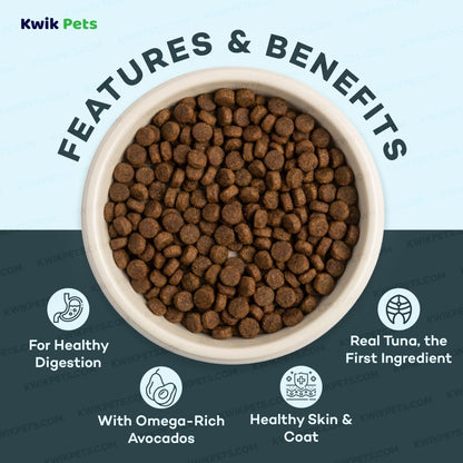 Features & Benefits of AvoDerm Natural Grain Free Tuna with Lobster & Crab Meal Dry Cat Food 2.5-lb