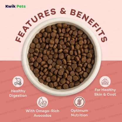 Features & Benefits of AvoDerm Natural Grain Free Salmon & Vegetables Recipe All Life Stages Dry Dog Food 4-lb