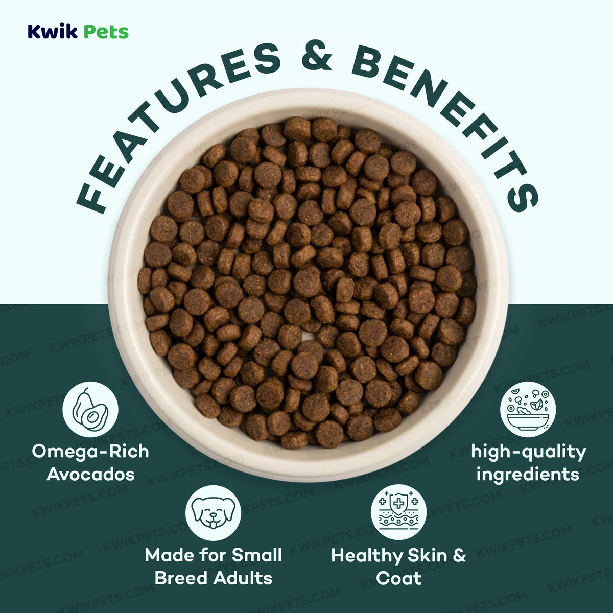 Features & Benefits of AvoDerm Natural Chicken Meal & Brown Rice Small Breed Dry Dog Food 7-lb