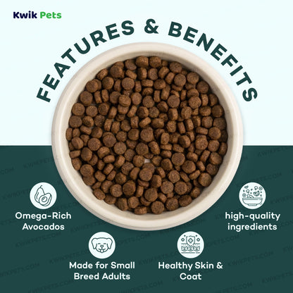 Features & Benefits of AvoDerm Natural Chicken Meal & Brown Rice Small Breed Dry Dog Food 7-lb