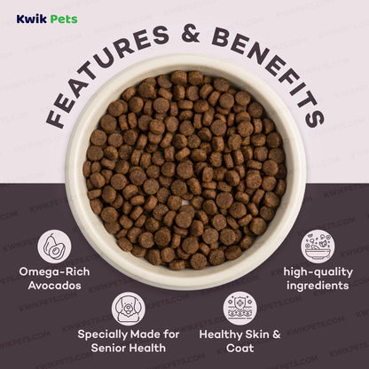 Features & Benefits of AvoDerm Natural Chicken Meal & Brown Rice Senior Dry Dog Food 4.4-lb