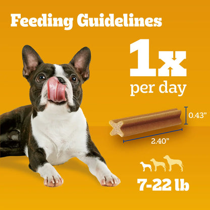 Feeding Guidelines of Pedigree DENTASTIX Dog Dental Treat Original w/Real Chicken 58 Count