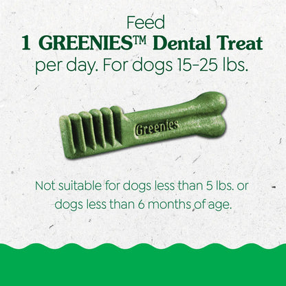 Feeding Guidelines of Greenies Puppy Dental Dog Treats Petite 10 Count 6-oz